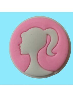 Barbie silhouette Shoe Charm